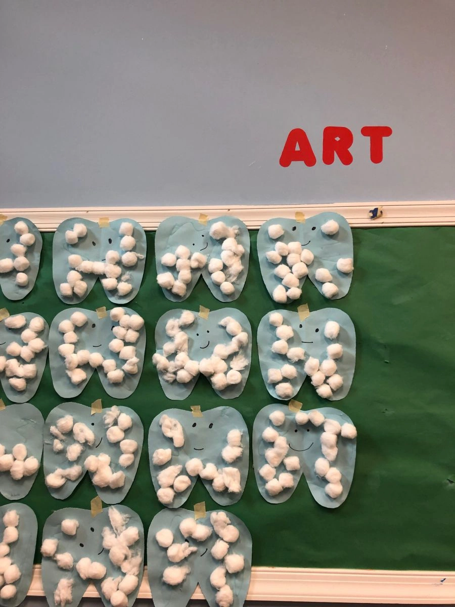 Artwork at Schools for Dental Health Month!