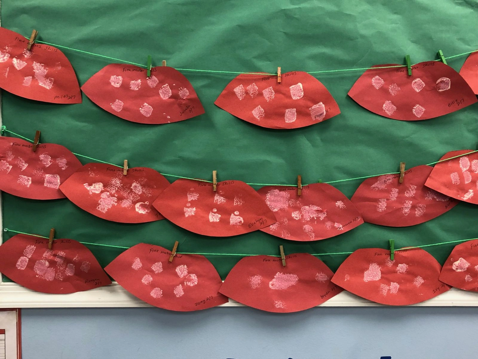 Artwork at Schools for Dental Health Month!