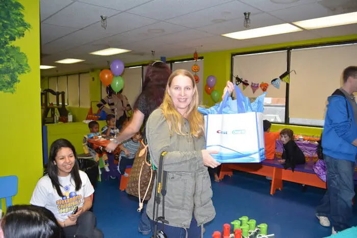 Family attending the Alexandria Children's Dentistry Healthy Snack Halloween Party